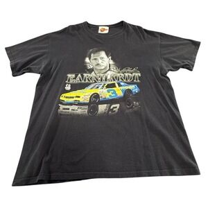 Vintage Black NASCAR Wrangler Dale Earnhardt And Dale Jr Graphic Size XL Tshirt